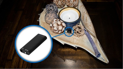 Wiederaufladbares USB verstecktes verdecktes Mikrofon REC tragbar REC für Hotel Rezeption Bereich - Bild 4 von 9