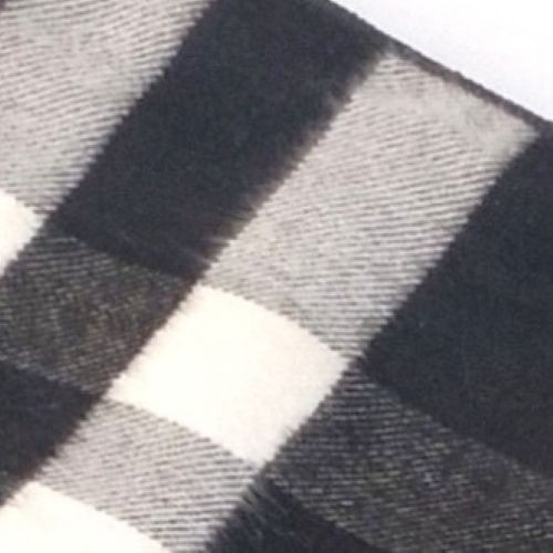 Mantón/bufanda clásica a cuadros 100 % seda blanco y negro con rayas rojas 12 pulgadas x 70 in. - Imagen 4 de 8