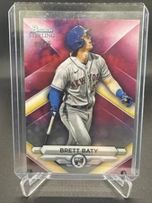 2023 Bowman Sterling - Brett Baty #BSR-26 /75 Magenta New York Mets Rookie