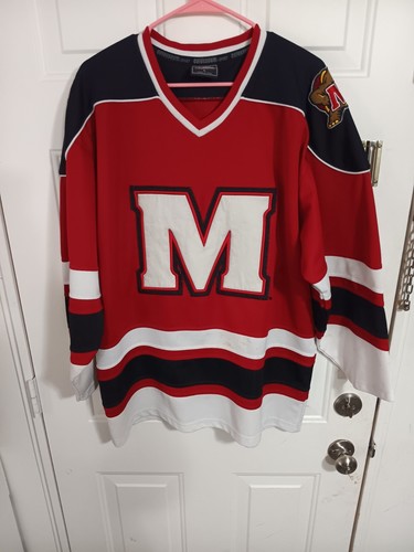 University Of Maryland Hockey Jersey Vintage Colosseum Sport Size Large