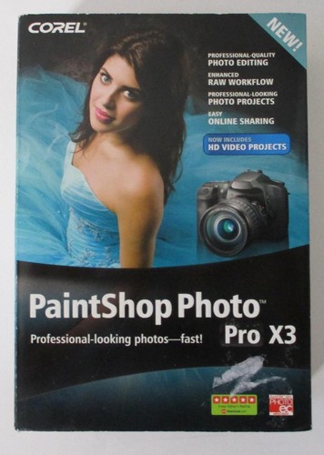 Corel PaintShop Photo Pro X3 Retail PC for Windows (Software) Editing - Sharing - Picture 1 of 5