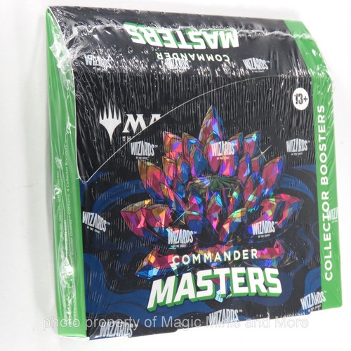 COLLECTOR Booster Box ~ COMMANDER MASTERS MtG 4 pack sealed Magic WotC - Picture 1 of 2