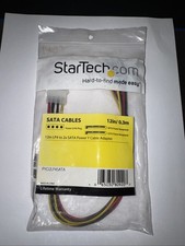 Startech IT PYO2LP4SATA 12in LP4 to 2 SATA Po...