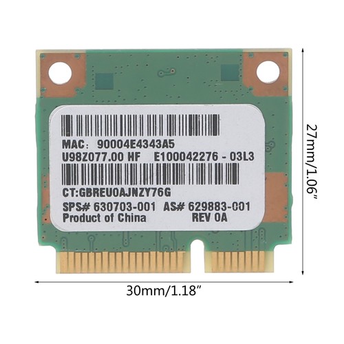 Ralink Rt5390 Half Mini Pcie Wlan Wireless Wifi Card Module Replacement for CQ56 - Picture 8 of 8