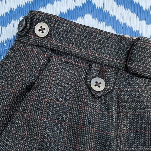 Vintage 70s Burton Tailored 3-Piece Suit Men's Small Brown Mix Tweed Wool Jacket - Picture 19 of 21