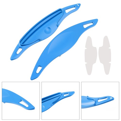 Steering Wheel Paddle Shifter Extension For Hyundai Elantra i30 Aluminium Blue A - Picture 5 of 12
