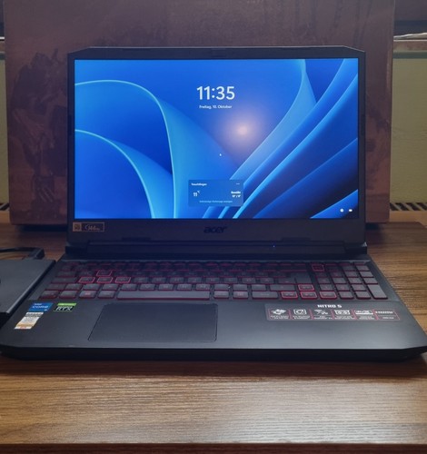 Acer NITRO 5 Gaming Laptop RTX3050 Ti 16GB RAM 2TB SSD i5-11400H Windows 11 Pro - Bild 1 von 9