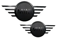 Genuine MINI Piano Black Front & Rear Badge Emblem Plaque F56 51149880863 / 866
