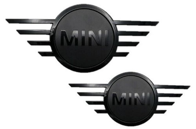 #ad #ad Genuine MINI Piano Black Front amp; Rear Badge Emblem Plaque F56 51149880863 866 $45.99