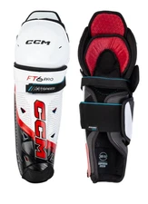 CCM Jetspeed FT6 Pro Junior Hockey Shin Guards- Size 13"