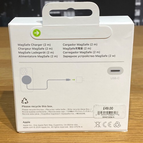 🟢 Apple MagSafe Bezprzewodowa ładowarka (2m) iPhone Airpods 25W USB-C 100% Oryginalna - Zdjęcie 18 z 22