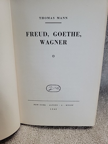 Thomas Mann / Freud Goethe Wagner 4. Druck 1942 - Bild 8 von 11