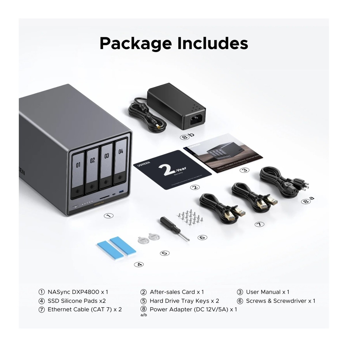 Ugreen Group DXP4800Plus NASync 4 Bay Nas for sale online | eBay