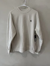 $128 Spiritual Gangster Women's Crew Neck Sweatshirt Small White Stone Pullover