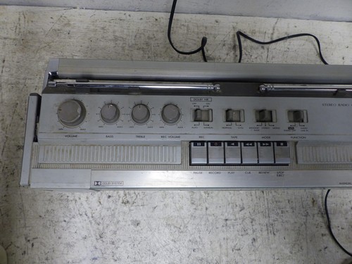 Vintage 1980s JVC RC-656JW Biphonic AM FM Cassette Boombox w Cord Radio Works - Picture 6 of 13