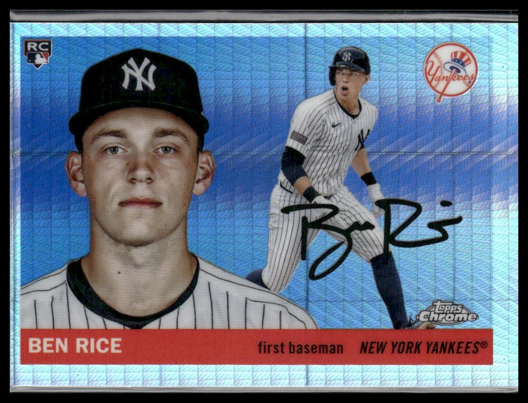 2025 Topps Chrome Platinum #311 Ben Rice RC Prism Refractor