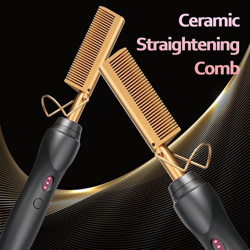 Hot Comb Hair Straightener - Heat Pressing Combs, Ceramic Hair Straightening ... - Picture 5 of 7