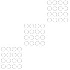 3 Count Ring Connector for Crystals Irregular Shape Drop Connecting