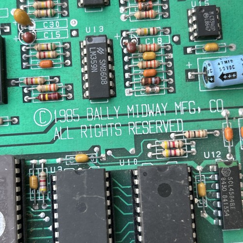 Untested Bally Turbo Cheap Squeak Sound 1985 ARCADE VIDEO GAME PCB BOARD Oc4x - Picture 4 of 5