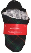 Wondershop Med To Large Slippers Woman s 8-10 Men s 6.5 To 8.5 High Back Gripper