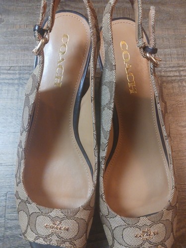 Women's Coach Ferry Signature Wedges Shoes Size 9.5 - Picture 12 of 12