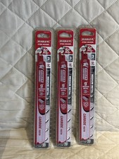3 PACKS Diablo DS0910CF3 9" Carbide Medium Metal Reciprocating Saw Blade FREESHI