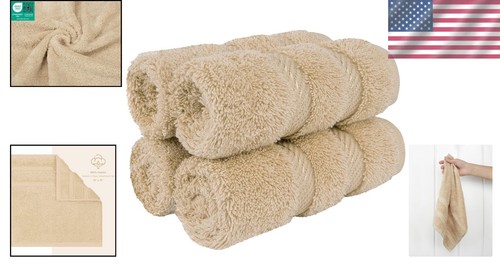 OEKO-TEX zertifizierte Luxus Waschlappen - 4-teiliges Set, 600 GSM, perfekt für Gesicht - Bild 2 von 11