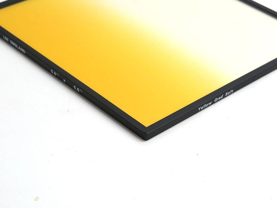 Lee England 6.6x6.6" yellow color graduated soft edge SE grad resin lens filter - Image 3 of 4