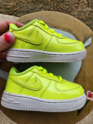 Nike Air Force 1 "UV Yellow" Toddler 6C - Picture 5 of 7
