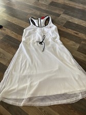 HUNTER for Target Women's White Sleeveless Dress Drawstring Waist Stretch M