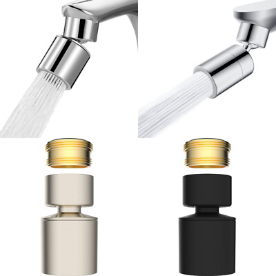 Swivel Faucet Aerator,360° Big Angle Rotate Kitchen Sink Faucet Attachment