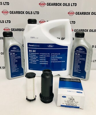 GENUINE FORD MONDEO POWERSHIFT 6DCT450 6 SPEED AUTOMATIC GEARBOX OIL 7L FILTER 