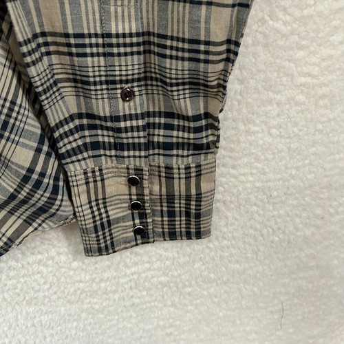 Camicia western VANS Off The Wall uomo XL marrone e nero perla a quadri a scatto - Foto 12 di 13
