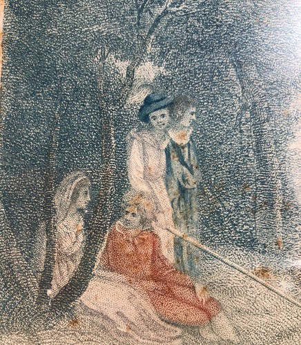 Engraving Painting Fishing Party Engraved By Cornoroto After Westall 1802 - Picture 6 of 10