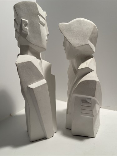 Cubist Man & Woman, 80s Art Deco revival, Max Headroom Karin Swildens - Picture 11 of 17