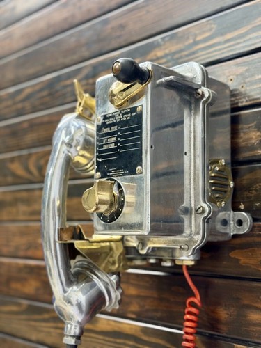 Wheelhouse/Aft Mooring/Chief Engr Aluminum Brass Fitting SPT Type 76 Telephone - Picture 8 of 10