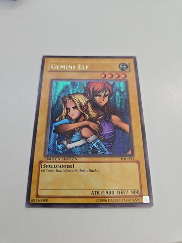 Yugioh Gemini Elf IOC-SE1 Invasion of Chaos Limited Edition NM/M - Picture 2 of 7