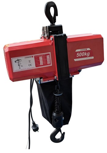 Paranco elettrico a catena BDH-500 paranco elettrico 500 kg verricello a catena 230V - Foto 7 di 8