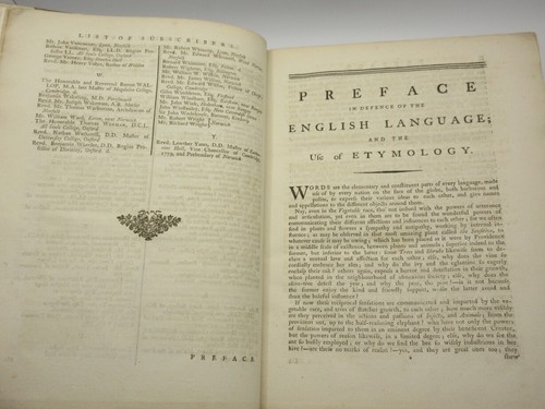 English Etymology GEORGE LEMON 1783 1st Edition Dictionary/Vellum Binding - Bild 5 von 20