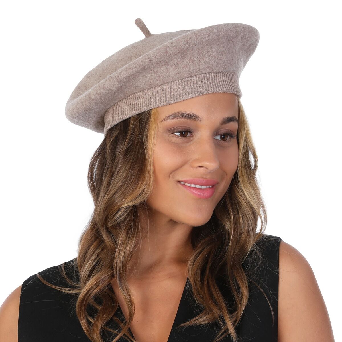 Plain Beret Hat Wool Autumn Women Girls Fashion Hats French