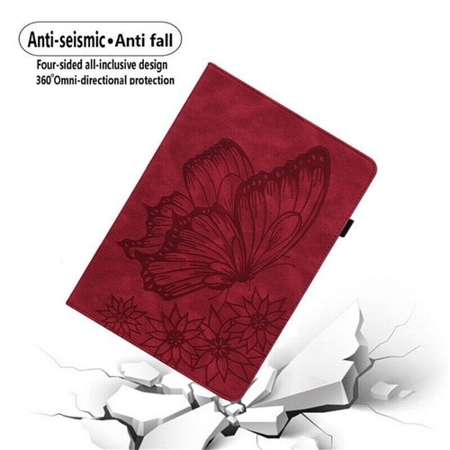 PU Leather Card Slot Butterfly Phone Case For iPad Air Pro 11" 13" M2 M4 2024 - 第 5/80 張圖片