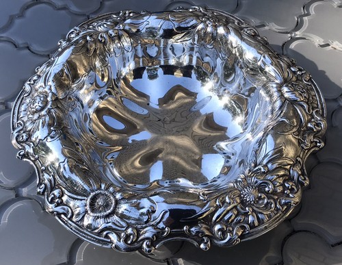 De Colección Plata Esterlina Flor Gorham Mamás A816M Patrón Enorme Cuenco 366.7 g Chatarra - Imagen 11 de 12