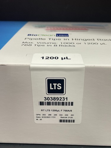 Rainin Pipette Tips 1200 ul LTS Filtered Sterile 8 Racks - Picture 2 of 10