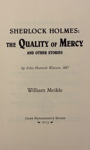 Sherlock Holmes The Quality of Mercy William Meikle Signed Special Deluxe - Picture 6 of 9