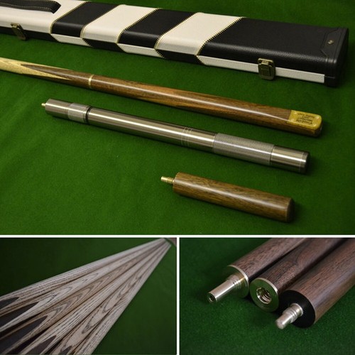 57 Zoll handgefertigt 3/4 Snooker Queue Komplettset mit Palisander Butt und Eschenschaft - Bild 1 von 3