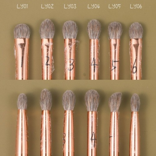 1PC Weasel Lynx Goat Hair Eye Shadow Brush Ebony Handle Handmade Makeup Brush - Picture 3 of 19