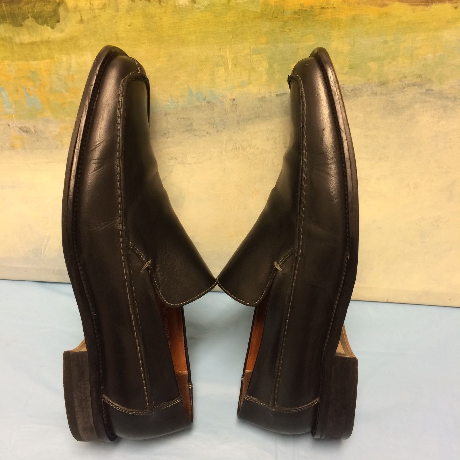 DONALD J PLINER Black PERUGIA 120 Leather Loafers… - image 3