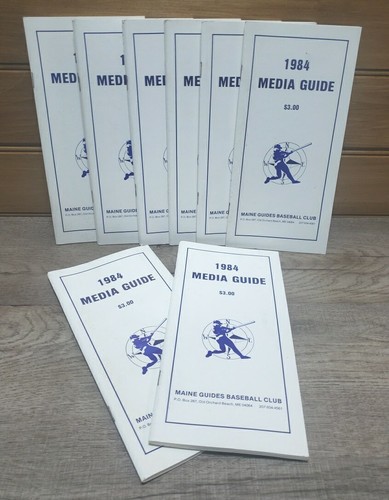 1984 Maine Guides Media Guide AAA Cleveland Indians International League 8 libri - Foto 1 di 15