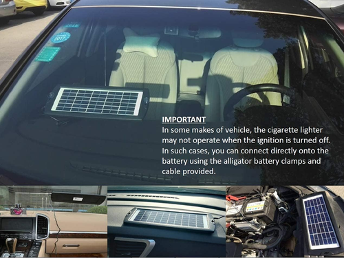Mantenedor Del Cargador De Bateria Solar 4 W Y 12 V Impermeable Para Coche USA - Picture 4 of 12
