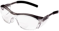3M 11435 Nuvo BiFocal Readers Safety Glasses Clear Lens +2.0 Protective Eyewear